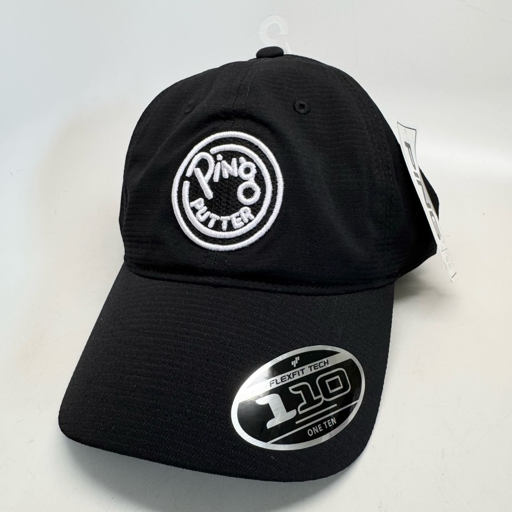 NEW Ping Putter Flexfit Golf Hat Cap Adjustable Black Limited Edition